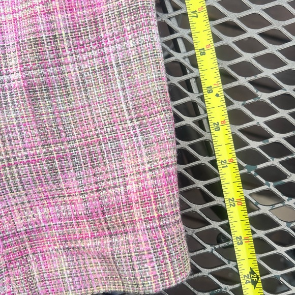 Sag Harbor Pink and Green Tweed Jacket - Size 16p - Picture 9 of 13